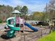View of playground next to pool with slide and other amenities for Gathering recreation at 144 Nocatee Trl, Woodstock, GA 30188