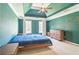 Tranquil primary bedroom featuring a trey ceiling, soft lighting and carpeted floors at 2260 Cobble Creek Ln, Grayson, GA 30017