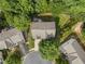 Aerial view of a well-maintained home surrounded by lush green trees and a manicured lawn at 5828 Paliser Trce, Sugar Hill, GA 30518