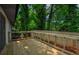 Deck with wire railing and natural wood at 5640 Redan Cir, Stone Mountain, GA 30088