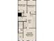 Upstairs floorplan featuring three bedrooms, two baths, and loft space at 1726 Gunnin Nw Trce # 231, Atlanta, GA 30318
