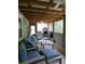 Relaxing screened porch with comfortable seating and natural wood accents at 259 Gramling Trl, Canton, GA 30114