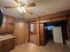 View of the kitchen with brown cabinets and tile flooring at 5121 Newark Ave, Clarkdale, GA 30111