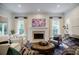 Bright living room with fireplace and comfortable seating at 663 Clifton Ne Rd, Atlanta, GA 30307
