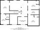Floorplan of the basement that shows the room dimensions and layout at 2582 Springdale Sw Rd, Atlanta, GA 30315