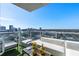 Chic balcony showcasing plush seating, stylish decor, and expansive cityscape vistas at 45 Ivan Allen Jr Nw Blvd # 2505, Atlanta, GA 30308