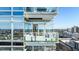Exterior showcases multiple balconies with glass railings offering stunning city views at 45 Ivan Allen Jr Nw Blvd # 2505, Atlanta, GA 30308