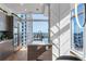 Modern kitchen with sleek cabinetry, granite countertops, and stunning city views at 45 Ivan Allen Jr Nw Blvd # 2505, Atlanta, GA 30308
