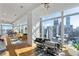Bright open-concept living space with modern design, city views, and hardwood flooring throughout the home at 45 Ivan Allen Jr Nw Blvd # 2505, Atlanta, GA 30308