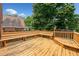 Outdoor deck with built-in seating, perfect for entertaining at 1237 Hunters Dr, Stone Mountain, GA 30083