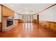 Inviting living room with fireplace, hardwood floors, and warm lighting at 1237 Hunters Dr, Stone Mountain, GA 30083