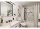 Modern bathroom features stylish fixtures, marble tiling, and a spa-like shower at 3536 Redwine Ct, Atlanta, GA 30344