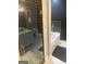 Modern bathroom featuring a glass-enclosed shower and a soaking tub at 870 Mayson Turner Nw Rd # 1102, Atlanta, GA 30314