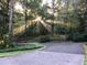 Sunlight filtering through the trees over the driveway of the home at 286 Hilton Way Way, Canton, GA 30114
