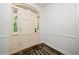 Foyer featuring a stone tile floor, white walls, and a door with sidelights at 286 Hilton Way Way, Canton, GA 30114