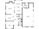 Layout of the first-floor showing kitchen, Gathering room, dining room, office, and garage with dimensions at 3743 Lake Edge Dr, Suwanee, GA 30024