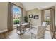 Office with vaulted ceiling and large window at 3743 Lake Edge Dr, Suwanee, GA 30024