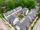Aerial perspective of modern townhomes with lush landscaping, serene courtyards, and well-maintained neighborhood streets at 2347 Hosea L Williams Ne Dr # 11, Atlanta, GA 30317