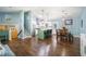 Bright kitchen featuring stainless steel appliances, and a kitchen island with barstool seating at 3012 Dempsey Pl, Lawrenceville, GA 30044