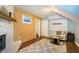 Cozy living room with fireplace, hardwood floors, and comfortable seating at 3012 Dempsey Pl, Lawrenceville, GA 30044