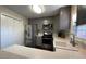 Well-lit kitchen with stainless steel appliances, gray cabinets, and bright white countertops at 4424 High Gate Nw Dr, Acworth, GA 30101