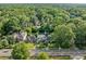 Aerial view of home showcasing its neighborhood setting surrounded by mature trees at 451 S Columbia Dr, Decatur, GA 30030