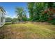 A spacious, fenced backyard with a lush green lawn, mature trees, and a cozy atmosphere at 2123 Drew Valley Ne Rd, Brookhaven, GA 30319
