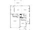 Open-concept floor plan featuring a two-car garage, island kitchen, dining area, and a great room at 731 Crest Line Trl, Powder Springs, GA 30127