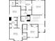 Upstairs floor plan boasting a primary suite with a walk-in closet, bedrooms, and a laundry room at 731 Crest Line Trl, Powder Springs, GA 30127