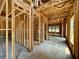 Interior framing featuring exposed wood and beams allows for customization to suit any buyer's needs at 731 Crest Line Trl, Powder Springs, GA 30127