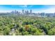 Aerial view of the property and the Atlanta skyline in the distance at 251 Beverly Ne Rd, Atlanta, GA 30309