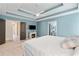 Spacious main bedroom featuring tray ceilings, a fireplace, and ensuite bathroom access at 4434 Austin Hills Dr, Suwanee, GA 30024