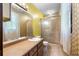 Full bathroom featuring a vanity with an oversized mirror and a shower at 5760 Windermere Ct, Lithonia, GA 30038