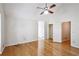 Spacious bedroom with hardwood floors and high ceiling, offering a bright and open atmosphere at 2611 Leeshire Ct, Tucker, GA 30084
