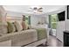 Comfortable bedroom with many decorative pillows and natural light at 428 Hulseytown Rd, Dallas, GA 30157