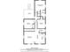 Second floor plan with primary bedroom, deck, and living room at 428 Hulseytown Rd, Dallas, GA 30157