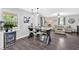 Kitchen and living room boast an open concept perfect for entertaining or relaxing with Gathering and friends at 428 Hulseytown Rd, Dallas, GA 30157