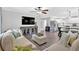 Bright open floor plan offering a seamless connection between the kitchen, dining area, and living room at 428 Hulseytown Rd, Dallas, GA 30157