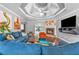 Bright living room boasting a fireplace, stylish decor, and open layout at 530 Georgian Hills Dr, Lawrenceville, GA 30045