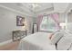 Bright bedroom featuring trey ceiling, neutral colors, and large window at 2277 Peachtree Ne Rd # 302, Atlanta, GA 30309