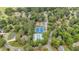 An aerial view features a community pool, tennis courts, and a basketball court at 5804 Fairwood Nw Cir, Acworth, GA 30101