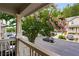 Balcony view overlooking the townhome complex and a beautiful flowering tree at 1529 Liberty Nw Pkwy, Atlanta, GA 30318