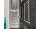 The view from the front door leads to a carpeted stairway at 1529 Liberty Nw Pkwy, Atlanta, GA 30318