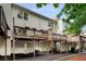 Multi-level back porches overlooking wooded area at 1529 Liberty Nw Pkwy, Atlanta, GA 30318