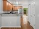 Efficient kitchen with stainless steel appliances and direct access to the backyard deck at 1529 Liberty Nw Pkwy, Atlanta, GA 30318