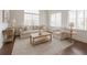 Bright living room with neutral furniture, multiple windows, and hardwood floors at 4347 Lanier Ridge Walk # 1501, Cumming, GA 30041