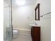 Compact bathroom with a vanity and shower, designed for functionality and comfort at 4497 Windsor Oaks Dr, Marietta, GA 30066