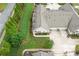 The aerial view shows the manicured lawns and well-maintained landscaping of the neighborhood at 2384 Tree Arbor Way, Marietta, GA 30064