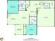 The floor plan reveals 1702 sq ft, including 3 bedrooms, 3 baths, dining area, and garage at 2384 Tree Arbor Way, Marietta, GA 30064