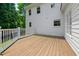 A spacious deck with a white railing, perfect for entertaining or relaxing at 2820 Channing Way, Cumming, GA 30040